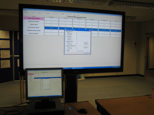 E-counting demonstration, Edinburgh, January 2011