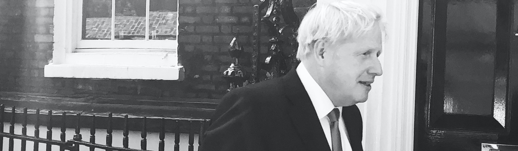 Prime Minister Boris Johnson at 10 Downing Street