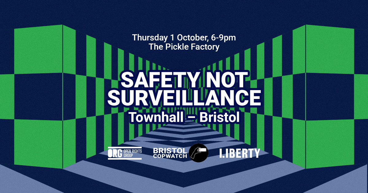 Safety Not Surveillance Bristol Townhall